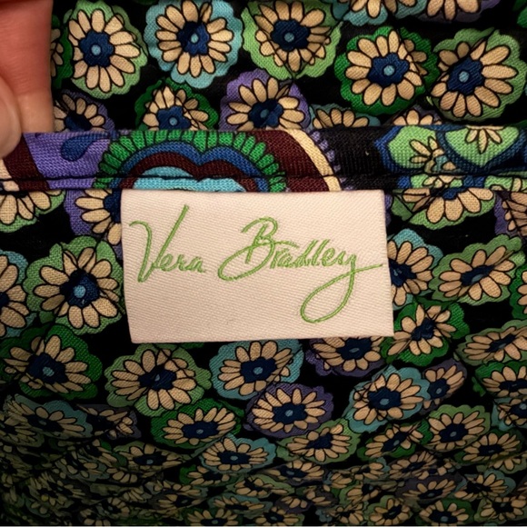 Vera Bradley Blue Rhapsody Get Carried Away Zip Tote Large Retired Print - Picture 5 of 8